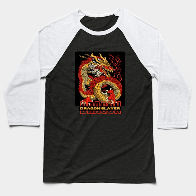 year of dragon 2024 - Dragon Slayer Baseball T-Shirt by TrendsCollection